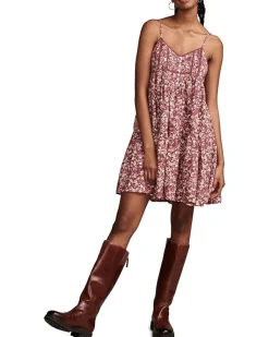 Printed Pintuck Bodice Mini