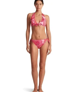 Provence Paisley Tie Front Halter Top