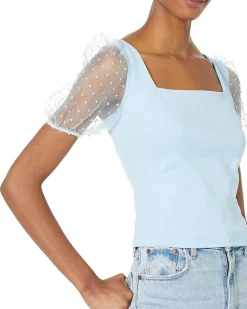 Puff Sleeve Top V1VX1T11