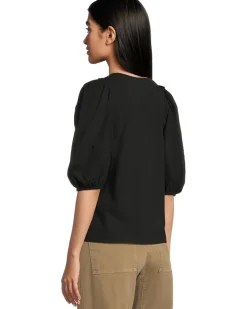Puff Sleeve V-Neck Tee