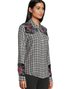 Puff Sleeve Western Shirt - Sassiba