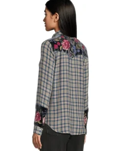 Puff Sleeve Western Shirt - Sassiba