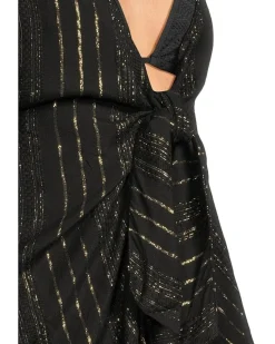 Radiance Plunge Tie Front Tunic Cover-up