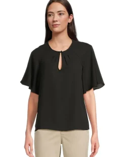 Raglan Flutter Sleeve Blouse