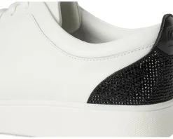 Rally Crystal-Backtab Leather Trainers