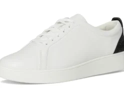 Rally Crystal-Backtab Leather Trainers