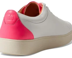 Rally Neon-Pop Leather Sneakers