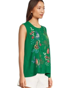 Raw Detail Henley Tank- Cora