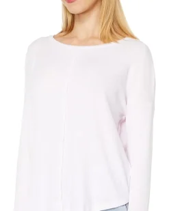 Raw Edge Long Sleeve Top