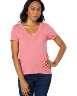 Recycled Vintage Jersey Rolled Sleeve Pocket Tee