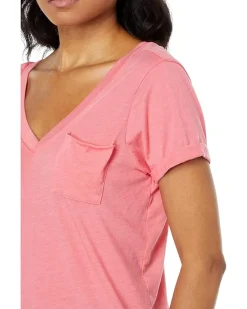 Recycled Vintage Jersey Rolled Sleeve Pocket Tee