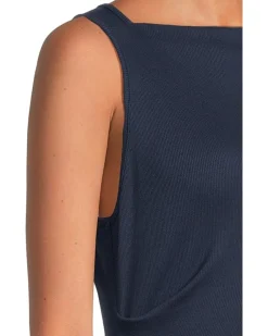 Reign Knife Neck Midi Pleated Dress