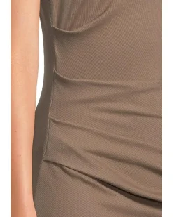 Reign Knife Neck Midi Pleated Dress