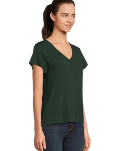 Relaxed Short Sleeve V-Neck Tee