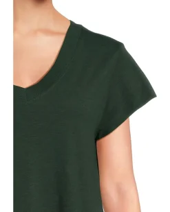 Relaxed Short Sleeve V-Neck Tee