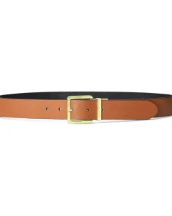 Reversible Crosshatch Leather Belt