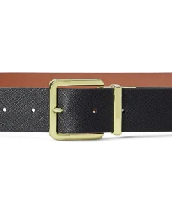 Reversible Crosshatch Leather Belt