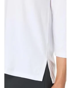 Reversible Kona Isles 3/4 Sleeve V Boat Neck Top