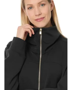 Reversible Palm Voyage Long Sleeve Short Dress