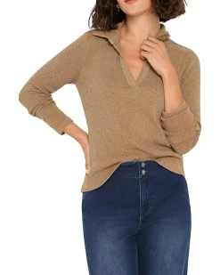 Rib Long Sleeve Polo