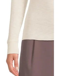 Rib Slub Long Sleeve Crew