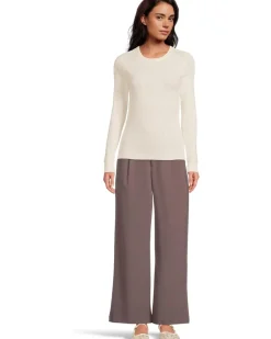 Rib Slub Long Sleeve Crew