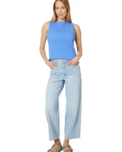 Ribbed Boatneck Tank