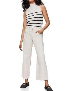 Ribbed Funnel Neck Top