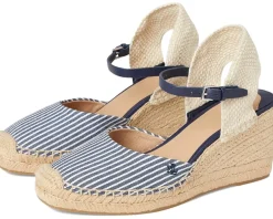 Robby Striped Canvas & Jute Espadrille
