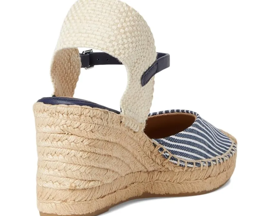 Robby Striped Canvas & Jute Espadrille