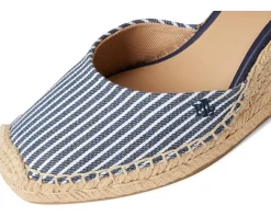 Robby Striped Canvas & Jute Espadrille