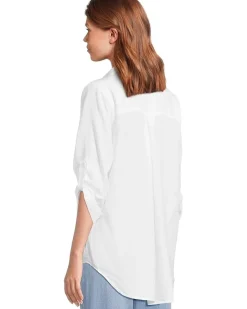 Roll Tab Sleeve Patch Pocket Tunic