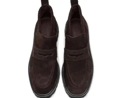 Rory Lug Loafer Bootie - Suede