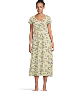 Rose Midi Short Sleeve Dress