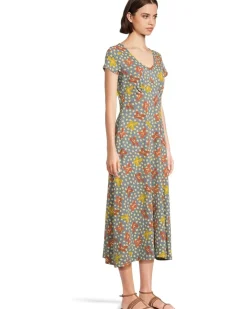 Rose Midi Short Sleeve Dress