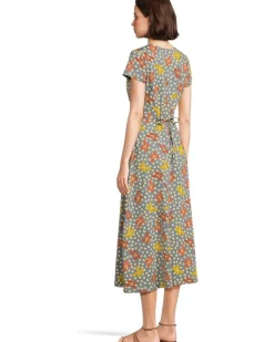 Rose Midi Short Sleeve Dress