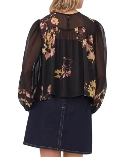 Round Neck Shirring Front Long