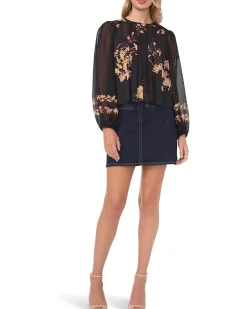 Round Neck Shirring Front Long