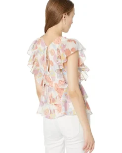 Rowyn Frill Detail Top with Tie Detail