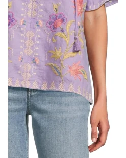 Ruffle Sleeve Field Blouse