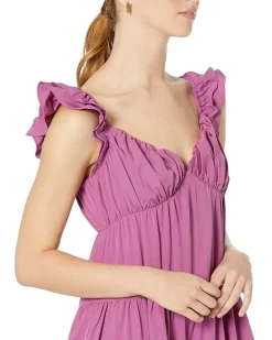 Ruffle Sleeve Maxi Dress