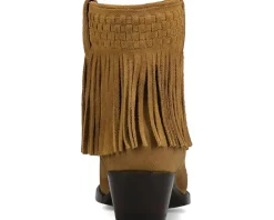 Sacha Short Fringe Bootie