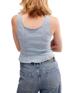 Sally Corset Top Denim