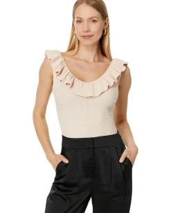 Samaha Rib Detail V Neck Knit Top