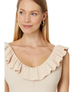 Samaha Rib Detail V Neck Knit Top