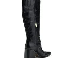 Sangeti Stacked Heel Knee High Boot