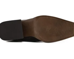 Sangeti Wide Calf Stacked Heel Knee High Boot