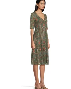 Sayler Mesh Midi Dress Skylar Bloom