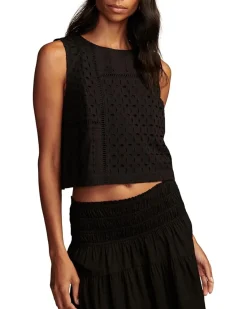 Schiffli Sleeveless Top