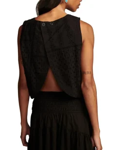 Schiffli Sleeveless Top